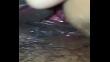 Hairy butthole and wet pussy - closeup.