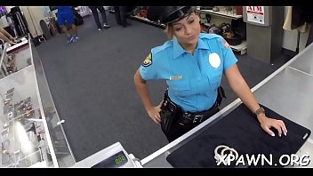 Security cop in pawn shop fucking