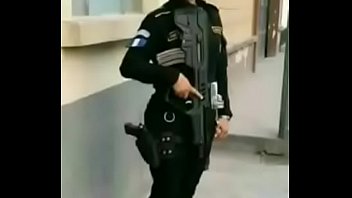 policeman masturbates