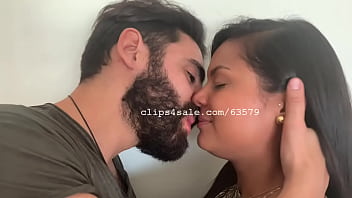 Sexy Bearded Man and Princess Kissing