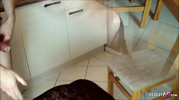 German STEP MOM Taboo Fuck with SON in kitchen