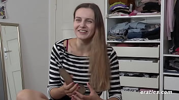 German Studies Student Lauren Rides her Dildo