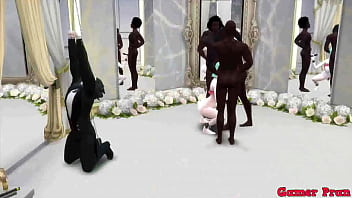 Dragon Ball Porn Epi 25 Beautiful Wife at her Wedding is Transformed into a Sex Slave Bitch Anal Ass Fucked by 3 Blacks with Big Cock Netorare Hentai