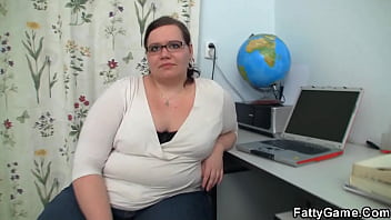 Fat amateur teacher fucked by young dude