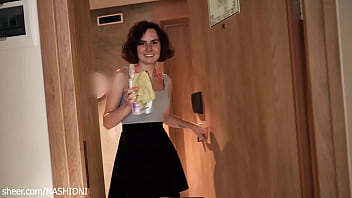 House Cleaning Lady undressed & sucked a big dick Sex For Money Blowjob Cum In Mouth