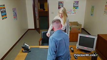 Housewife with amazing tits gets fucked at the office