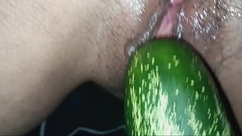 Lick the pussy and then stuff the cock in the pussy until the cum fills the clit.